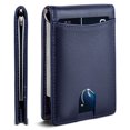 thumbnail image 1 of SYMMEXA Men's wallet RFID anti-theft carbon fiber wallet dollar clip, 1 of 9
