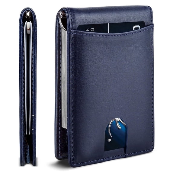 SYMMEXA Men's wallet RFID anti-theft carbon fiber wallet dollar clip
