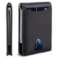 thumbnail image 1 of SYMMEXA Men's wallet RFID anti-theft carbon fiber wallet dollar clip, 1 of 9