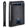 thumbnail image 1 of SYMMEXA Men's wallet RFID anti-theft carbon fiber wallet dollar clip, 1 of 6