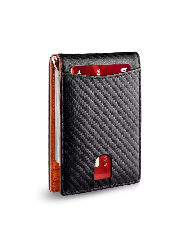 Men's wallet RFID anti-theft carbon fiber waterproof wallet