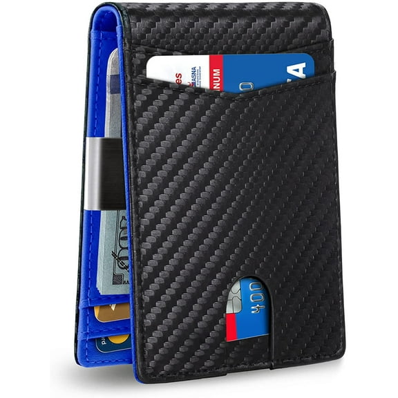 Men's wallet genuine leather anti-theft brushing Rfid US dollar clip card bag