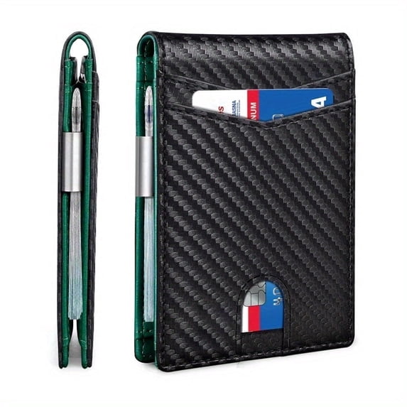 Laatikui Men's wallet anti-theft brushing Rfid US dollar clip card bag