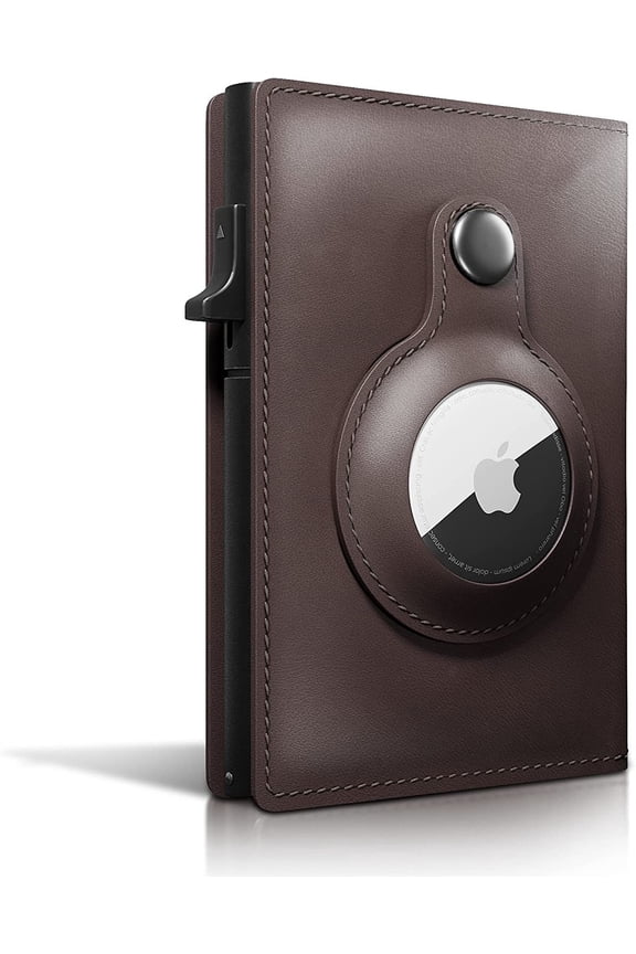 Men's wallet metal card bag genuine leather RFID aluminum alloy card bag