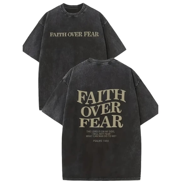 Men's washed T-shirt with printed patterns on front and back - Trendy retro distressed style, comfortable and versatile casual design