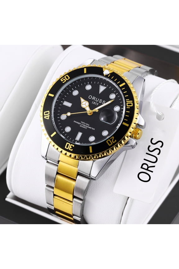 Men's watch for male students, luminous, waterproof, high-end, large dial, quartz watch, fully automatic non-mechanical watch, men's wristwatch, fashionable and trendy