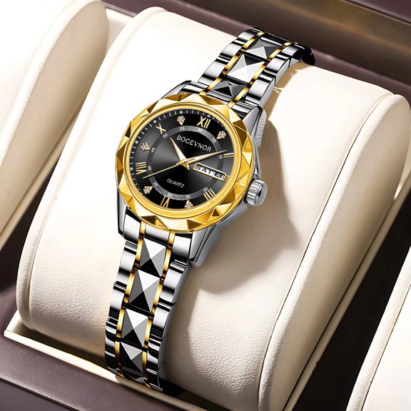 Men's watch, women's quartz watch, waterproof, luminous, dual calendar, fashionable wristwatch, unisex watch, business trendy unisex wristwatch