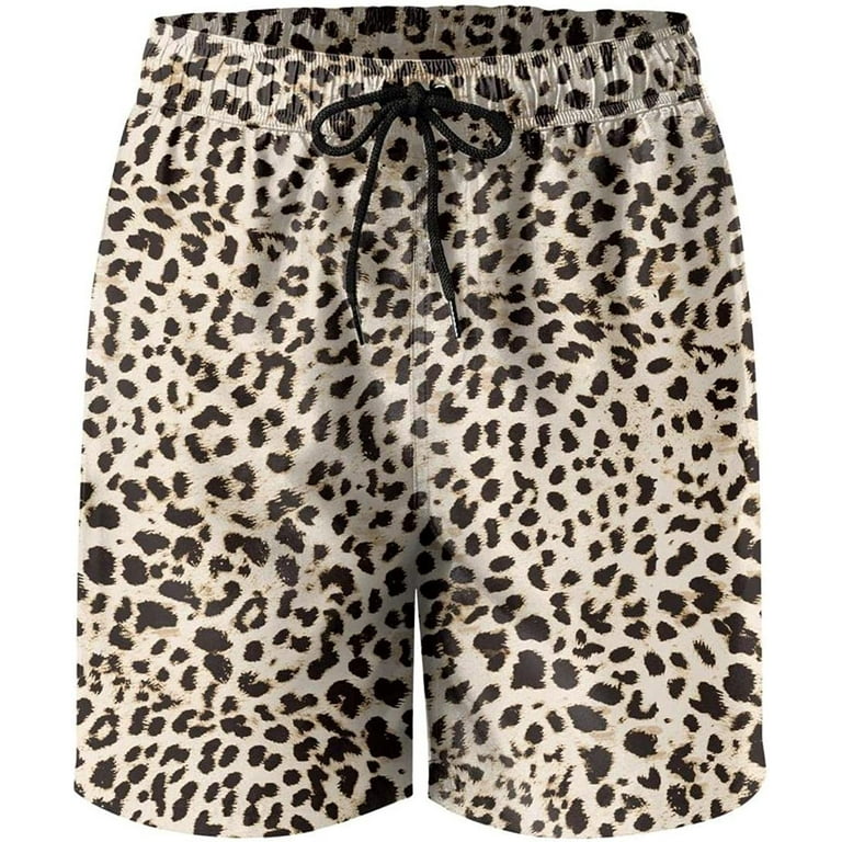 Cheetah print swim trunks sales