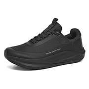Mens wide toe box shoes - cushioned road running shoes, anti slip mens wide foot walking sports shoes, anti slip mens wide foot walking sports shoes, comfortable sports and fitness couple sports s