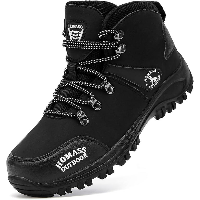 Men's work boots Waterproof Hiking Boots,thermal Leather Ankle