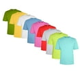 thumbnail image 1 of Men'sPerformance T-Shirt, 100% Polyester Interlock Short Sleeve Crewneck Tee, Assorted T-Shirt (Bright Color 9 Pack, 4XL), 1 of 7