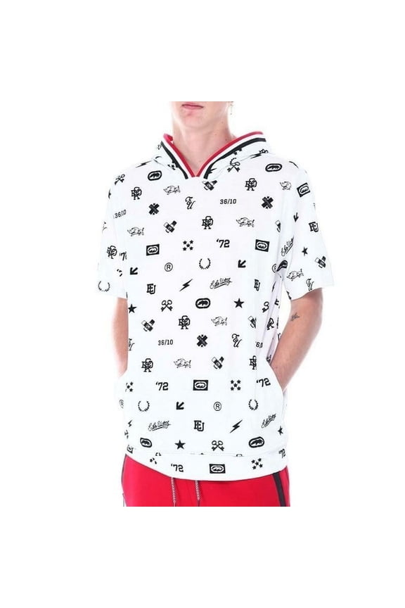 Men's Short Sleeve Pullover Hoodie Top