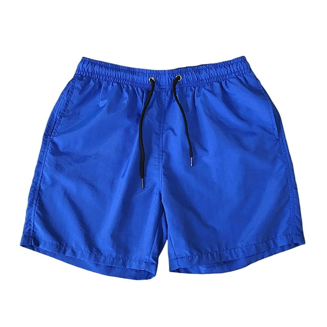 Men Shorts Casual Drawstring Above-Knee Athletic Loose Quick Drying Summer Beach Shorts