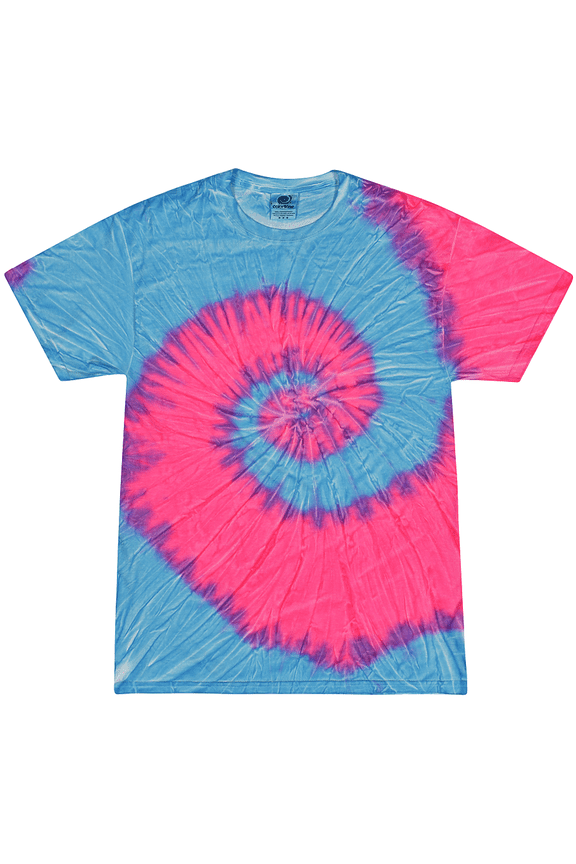 Men'ss FLO BLUE PINK Tie Dye T-shirt, Adult 4XL