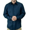 thumbnail image 1 of Men'ss Long Sleeve linen shirt SIZE:S COLOR:NV, 1 of 1