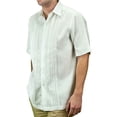 thumbnail image 1 of Men'ss Short Sleeve beach wedding shirt SIZE:M COLOR:WH, 1 of 1