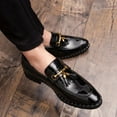 thumbnail image 1 of Men tassel loafers Mens loafers leather Man shoes leather tassel Mocassin homme Calzado hombre Zapatos de hombre Men shoes, 1 of 6
