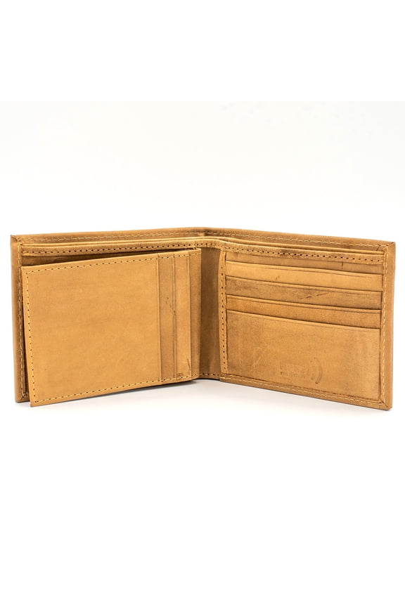 Men wallet RFID Blocking Leather Bifold Wallet for Men Center Flip Key Holder by Juzar Tapal Collection