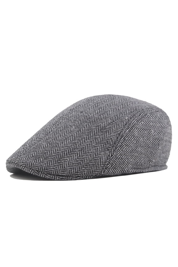 MenTweed Flat Cap Baker Boy Hat Herringbone Newsboy Beret Hat Ivy Hat Casual