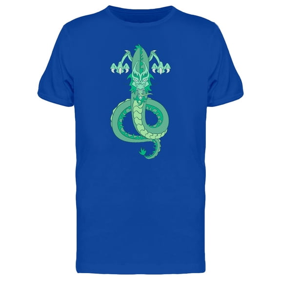Menacing Green Dragon T-Shirt Men -Image by Shutterstock, Male Small