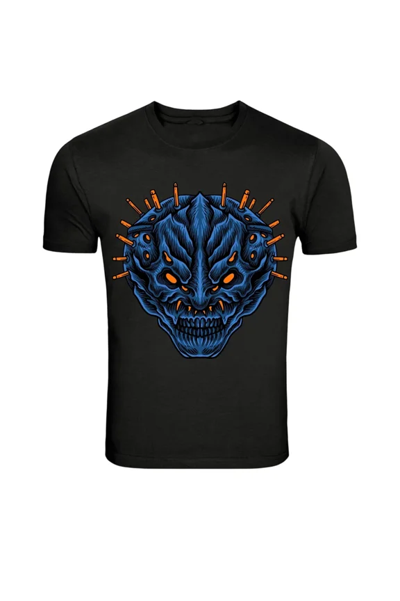 Menacing Monster Face T-Shirt - Dark Fantasy Horror Creature, for men & women, Size S-5XL