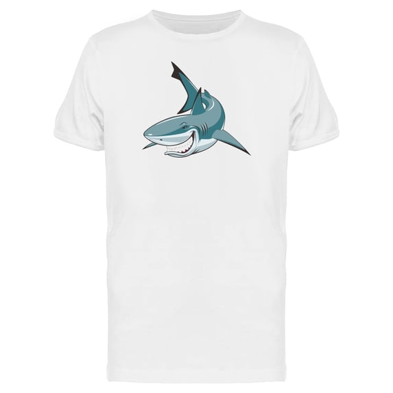 Menacing Shark T-Shirt Men -Image by Shutterstock, Male 3X-Large