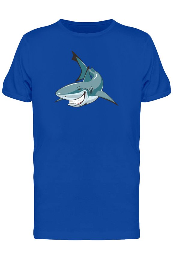 Menacing Shark T-Shirt Men -Image by Shutterstock, Male x-Large
