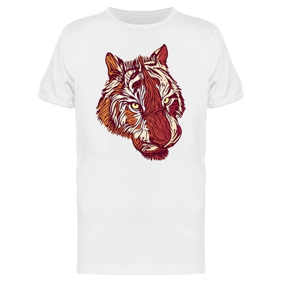 Menacing Tiger With Cool Fur Tee Men's -Image by Shutterstock