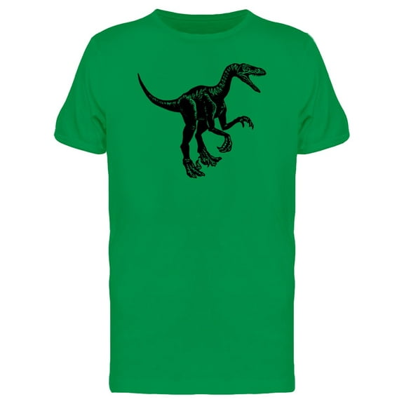 Menacing Velociraptor Sketch Tee Men's -Image by Shutterstock
