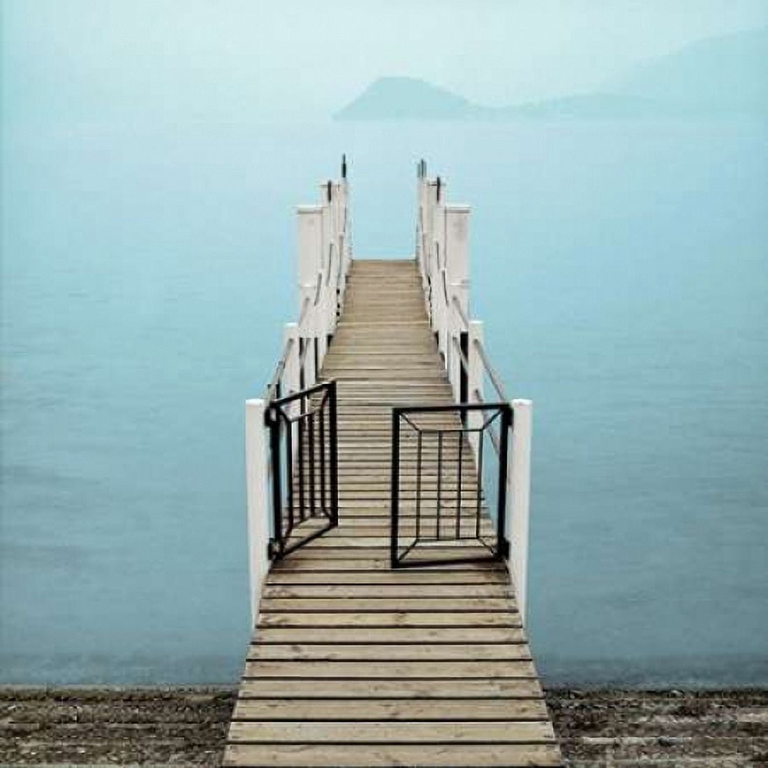 Menaggio Pier Canvas Art - Alan Blaustein (24 x 24)