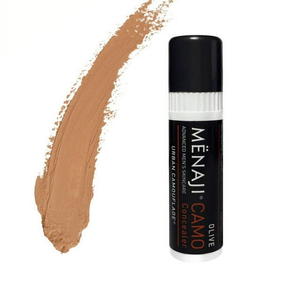 MËNAJI URBAN CAMOUFLAGE® Concealer Stick for Men - Skin Foundation Concealer for Dark Circles, Acne, Under Eye - Corrector - Mens Cosmetics - Olive - 0.35oz