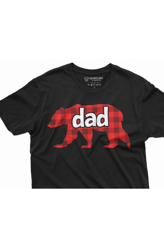 Menamp39s Dad Bear with stripes Tshirt Fatheramp39s day Christmas Birthday Gift for Him Fa