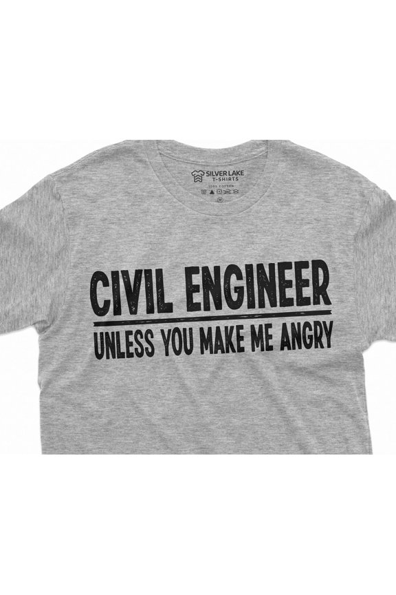 Menamp39s Funny Civil Engineer Tshirt Engineering Student Tee Shirt Funny saying professio