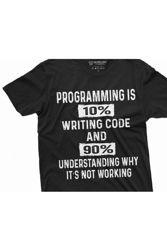 Menamp39s Funny Programmer Tshirt Programming Code Coding Tee Shirt Gift for Him Birthday