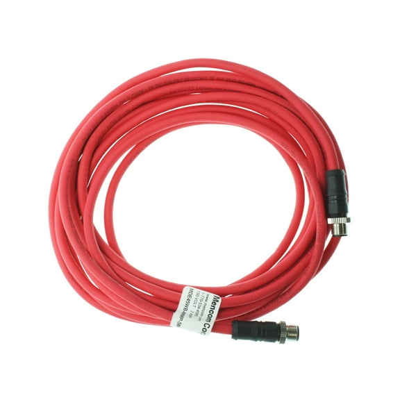 Mencom MDE45WB-4MMP-5M-RD Etherplug 4-Pin Male to Male Cable Assembly, 5-Meter