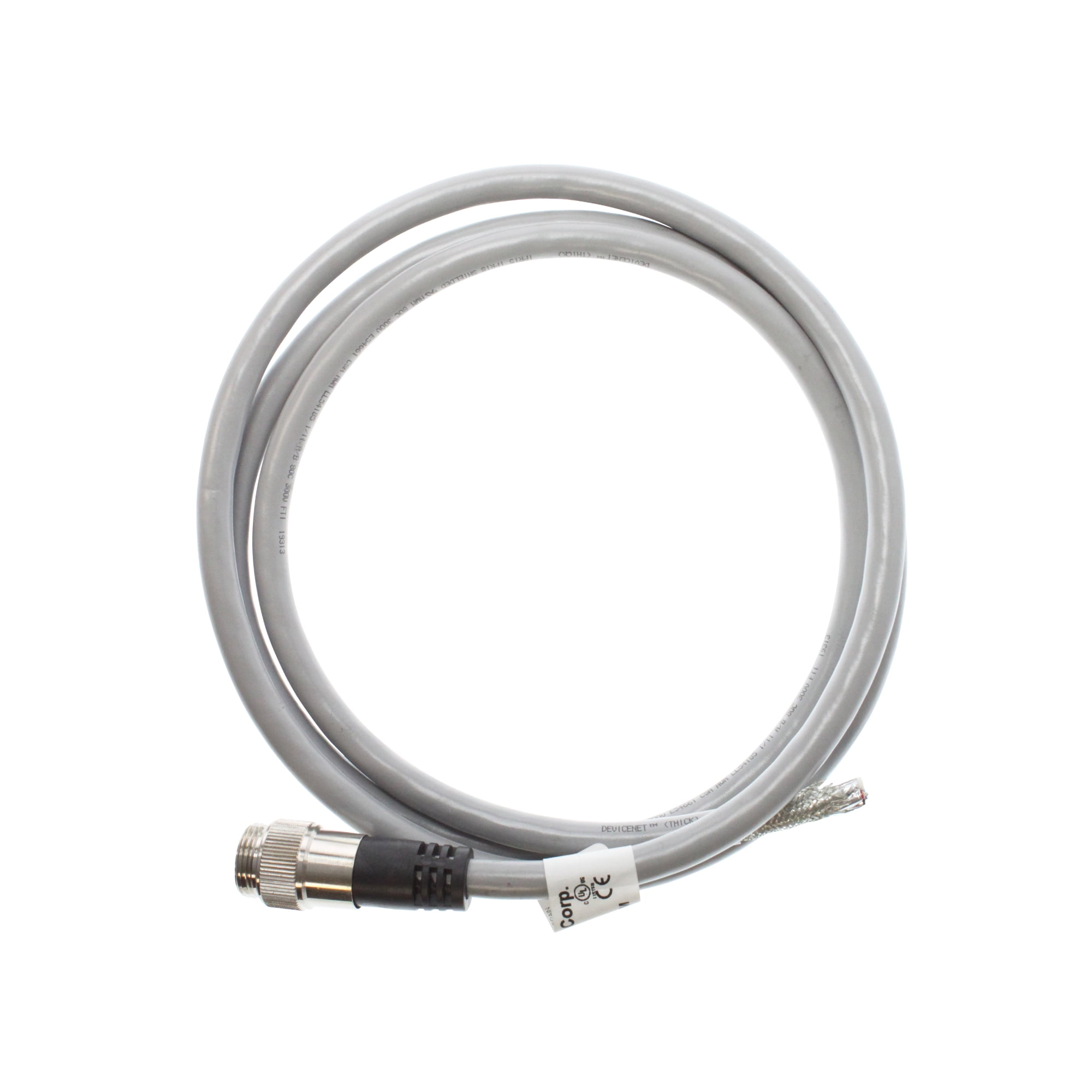 5 Pin Devicenet Mencom MINDT-5MP-2M DeviceNet MIN-Trunk Shielded 5-Pin 7/8-16UN2 Male ...