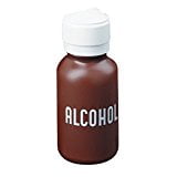 Brown Push Down Alcohol Dispenser Bottle, 8oz