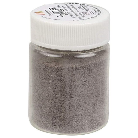 Mendelberg Edible Glitter, Silver 0.63 Ounce