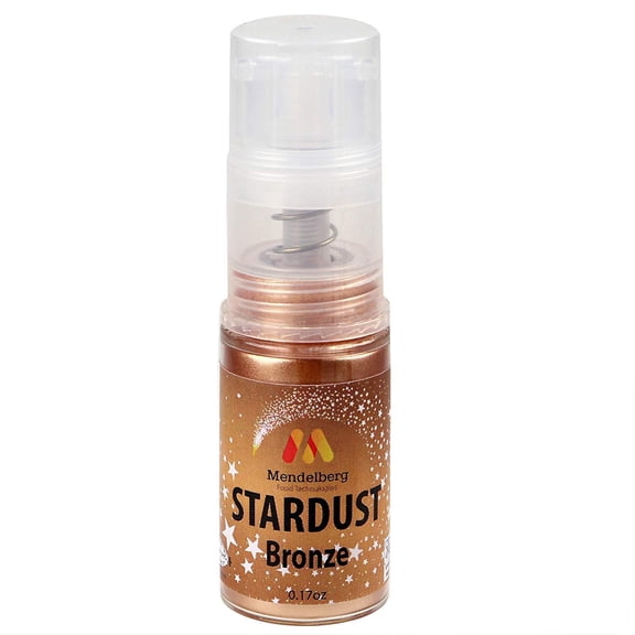 Mendelberg Stardust Food-Color Dusting Powder in Sprayer Pump, Bronze 0.17 Ounce