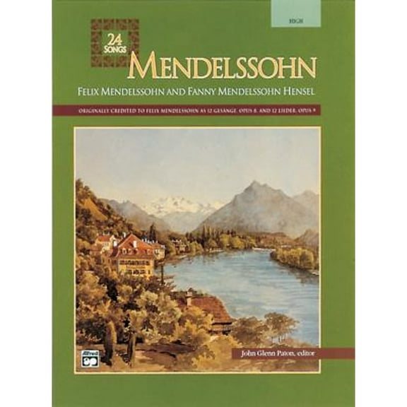 Pre-Owned Mendelssohn -- 24 Songs: High Voice (Paperback) 0882844997 9780882844992