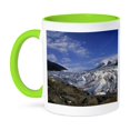 thumbnail image 1 of 3dRose, Mendenhall Glacier, Tongass National Forest, Alaska - US02 HGA0165 - Howie Garber, 15oz Two-Tone Green Mug, 1 of 7