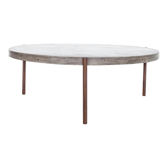 Mendez Coffee Table-Color:Dark Grey,Material:fiber reinforced natural concrete
