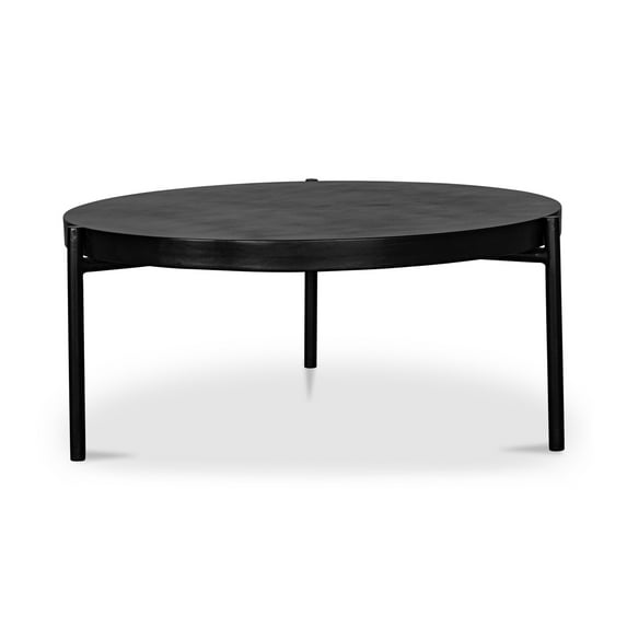 Mendez Outdoor Modern Coffee Table Black