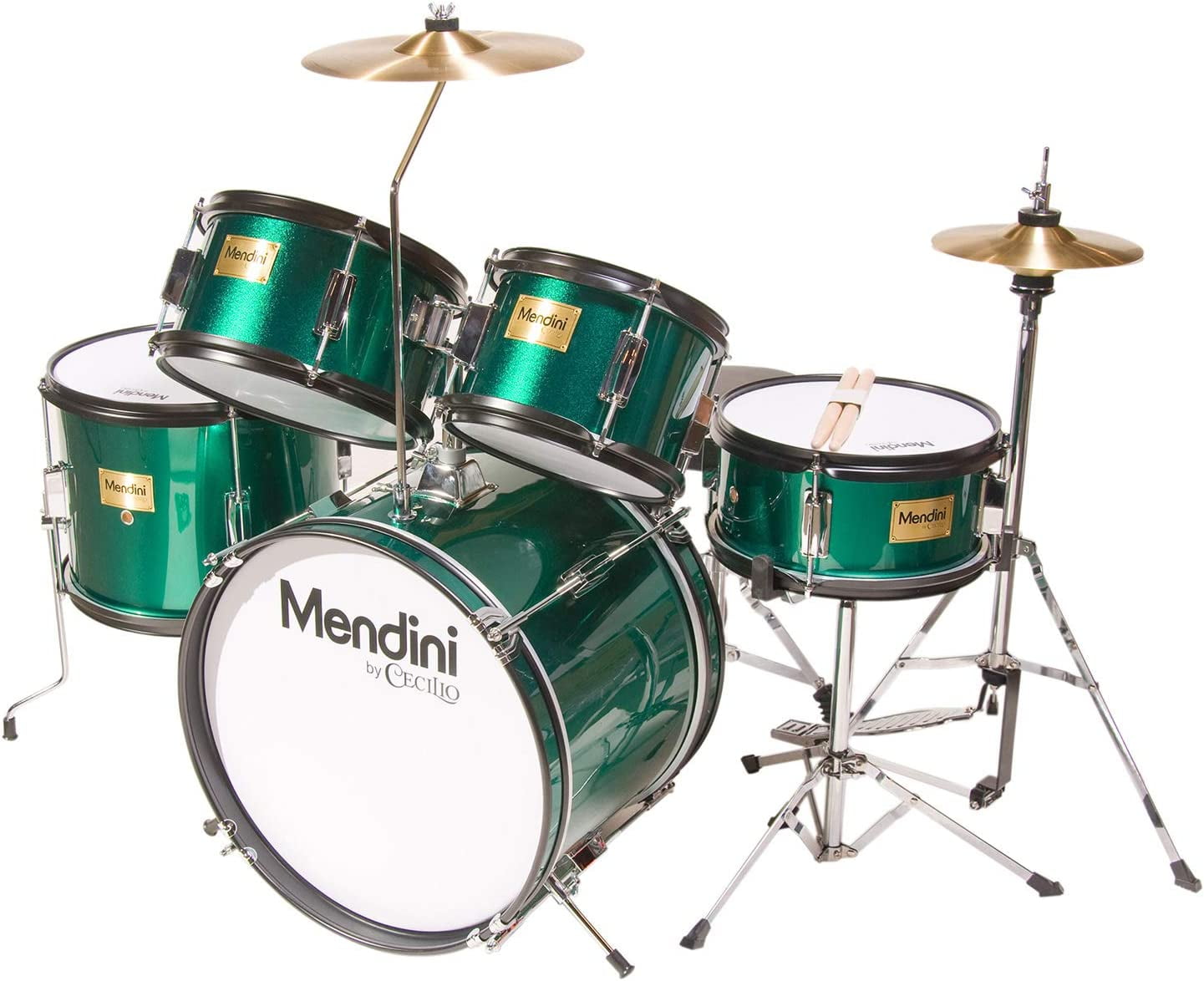 Mendini By Cecilio Kids Drum Set Starter Child Drums Kit with Bass