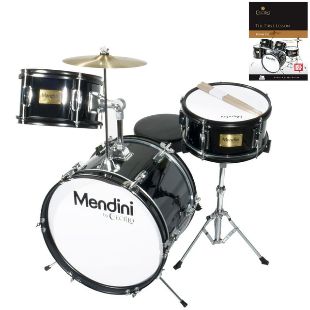 Mendini by Cecilio 16" 3Piece Kids / Junior Drum Set with Adjustable