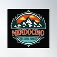 thumbnail image 1 of Mendocino National Forest Poster Wall Art, Modern Wall Decor, 16x16 UNFRAMED, 1 of 3