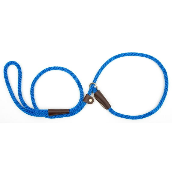 Mendota British Style Slip Lead three eight x four feet Electric Blue