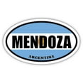thumbnail image 1 of Mendoza Argentina Flag Oval Decal Vinyl Bumper Sticker 3x5 inches, 1 of 3