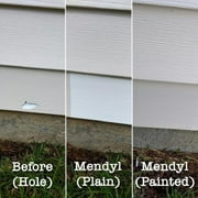 Mendyl Vinyl and Siding Repairing Kit Cover Any Crack and Holes Contractor 2 Patches 6.5 in (White)