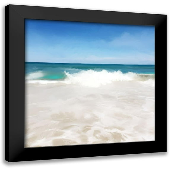 Meneely, Dan 12x12 Black Modern Framed Museum Art Print Titled - Shore Break I
